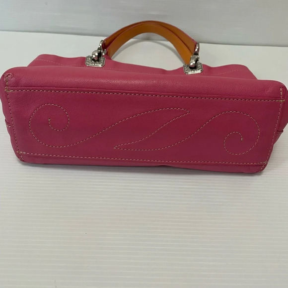 Brighton “JODI” Pink/Mauve Satchel/Tote Stitched Heart - Picture 5 of 12